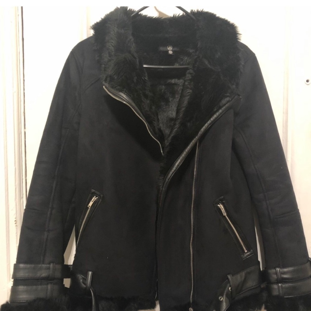 Faux Fur Sherling Coat